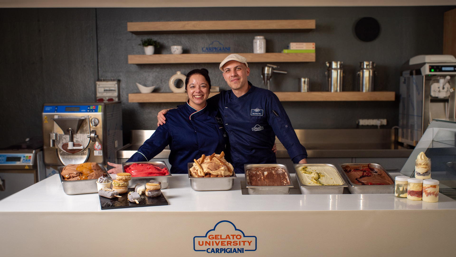 Renzo Fabro en el laboratorio de Carpigiani Gelato University